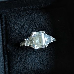 Stunning CZ Engagement Ring Size 10